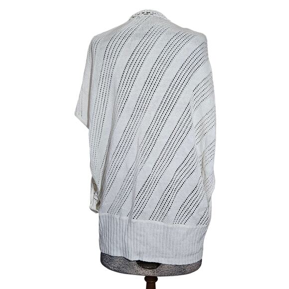 BCBGMaxazria Open Knit Cardigan Sweater Size Large - Picture 2 of 3